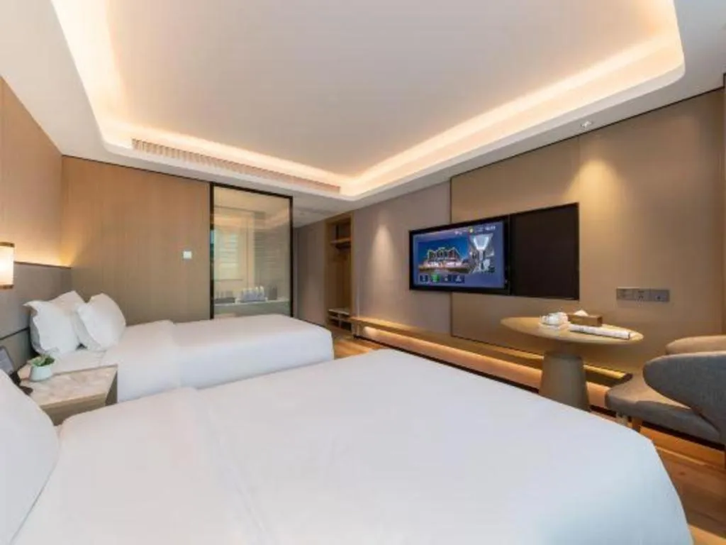 Bed in Green Tree Inn Zhuhai International Airport Huafa Shangdu