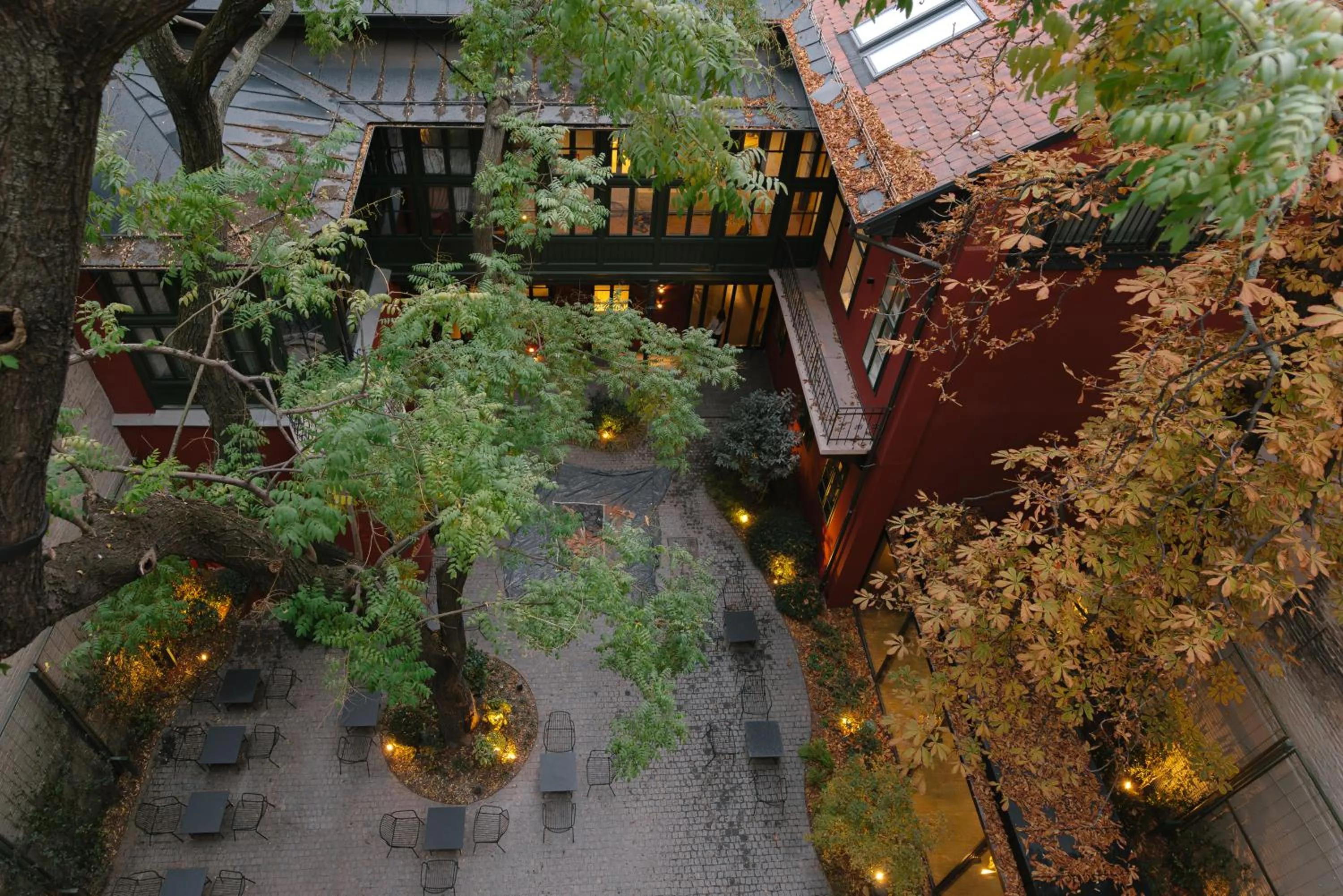 Patio in BoHo Hotel Budapest - Small Luxury Hotels