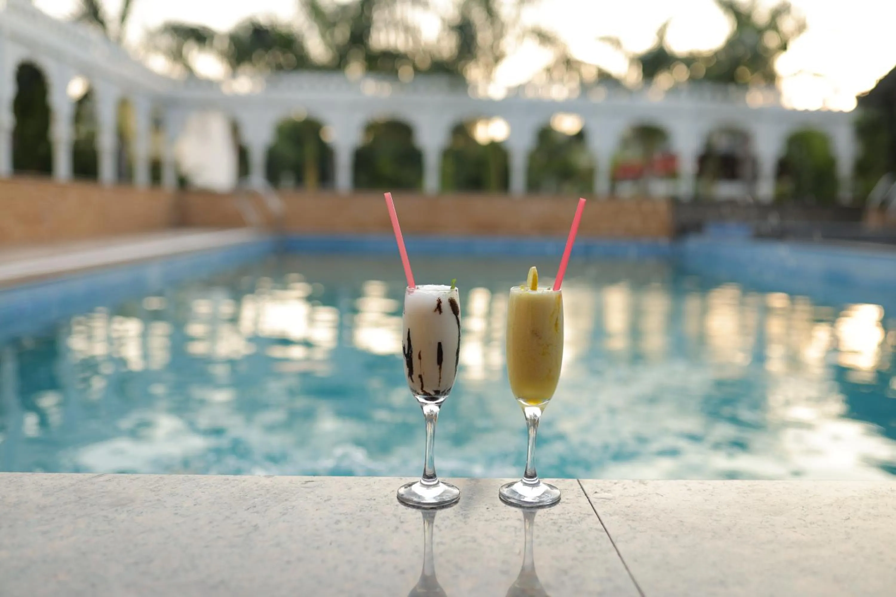 Pool view in Manas Resort by Rudrakshi