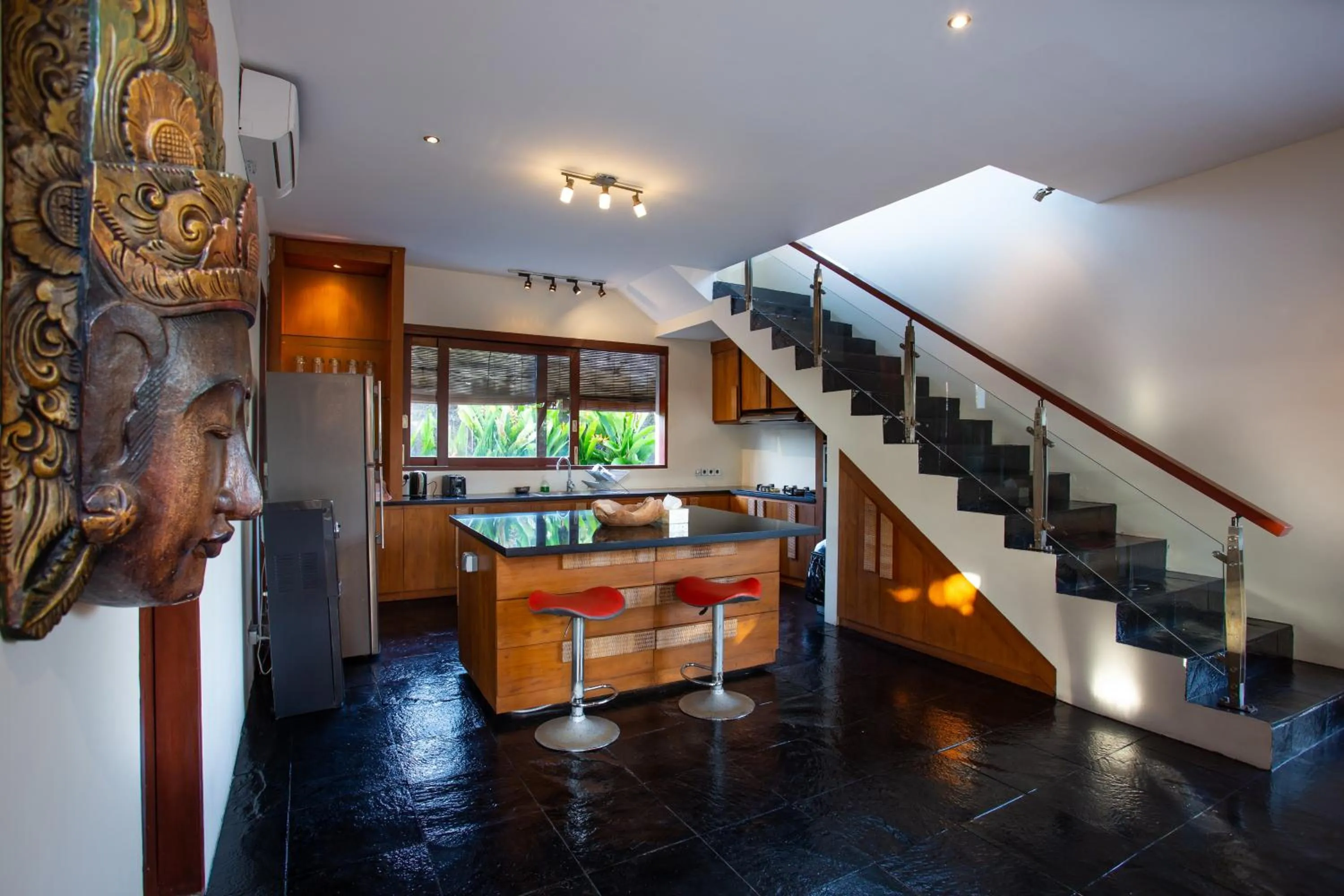 kitchen in Enchanting Canggu Villa