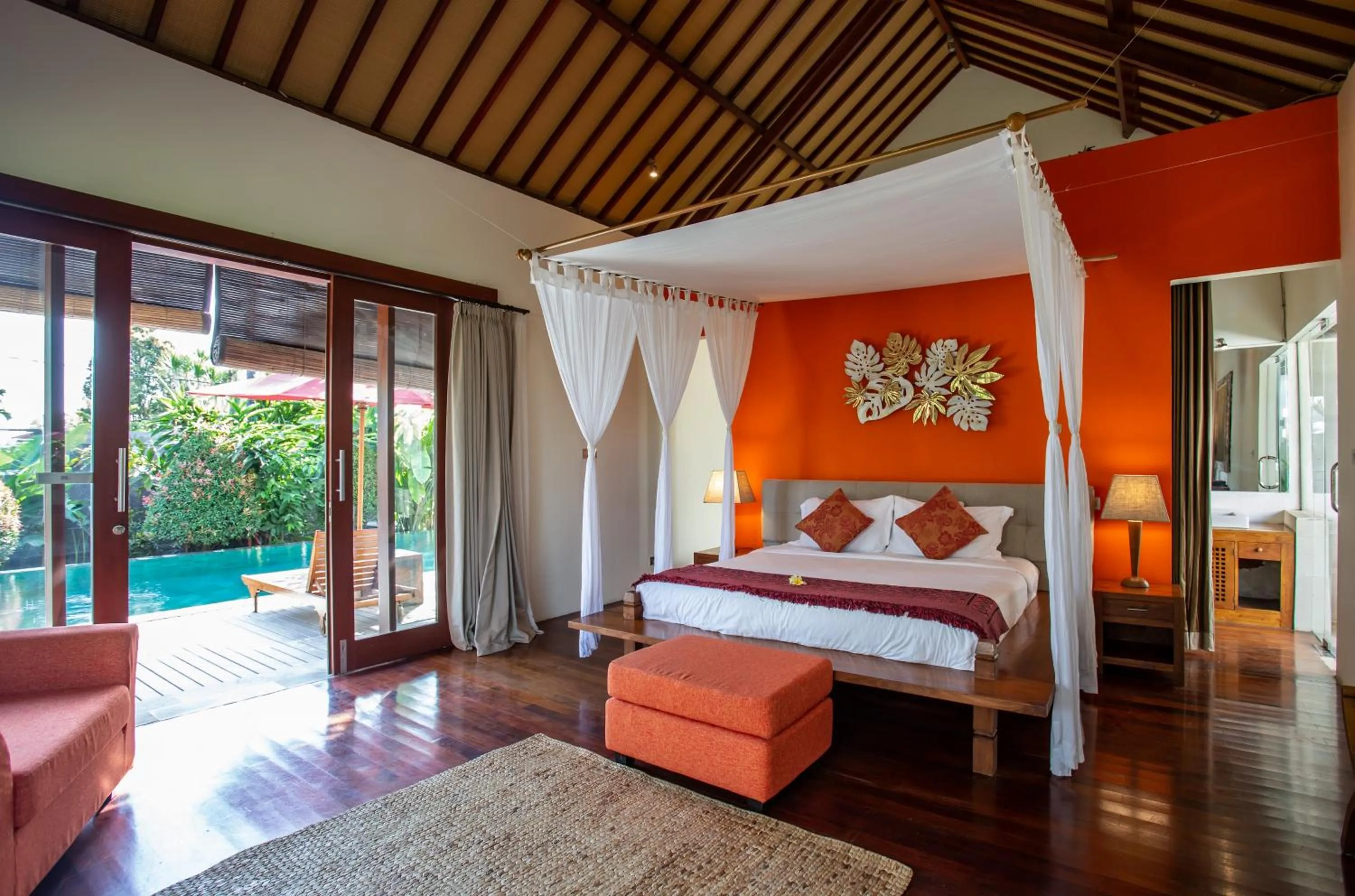 Bedroom, Bed in Enchanting Canggu Villa