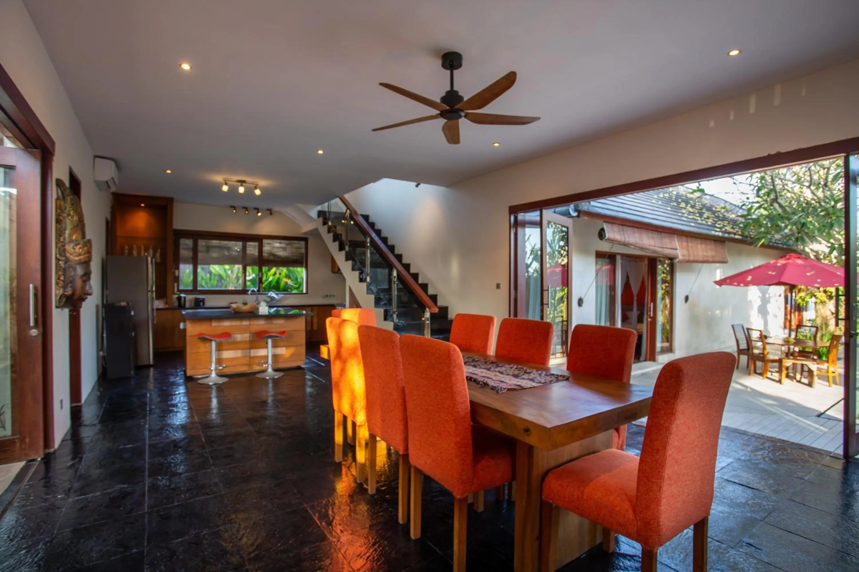 Dining area in Enchanting Canggu Villa