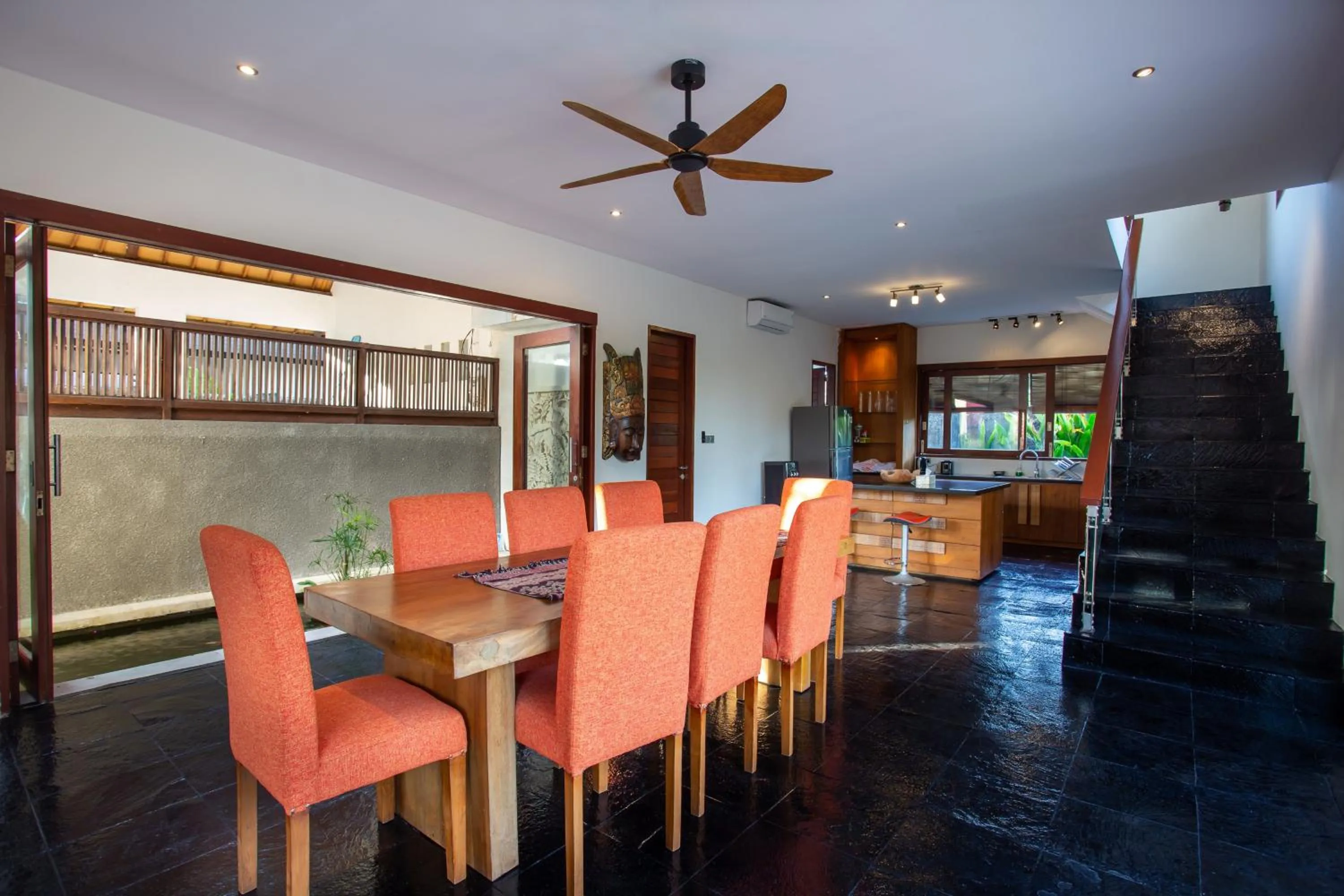 Dining area in Enchanting Canggu Villa