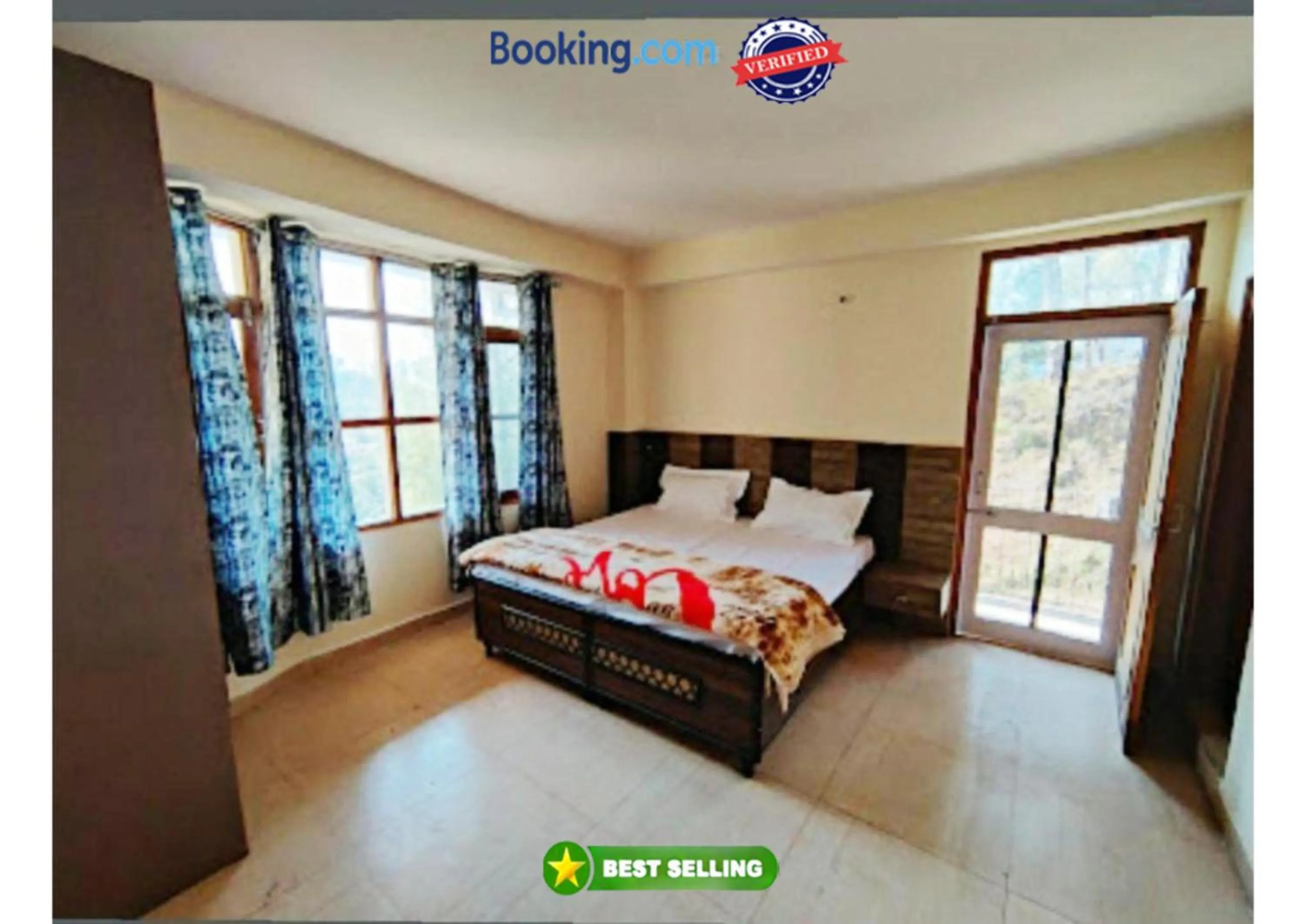 Bed in Goroomgo Homestay Sukh Dham Shimla - Homestay Like Home Feeling Mountain View