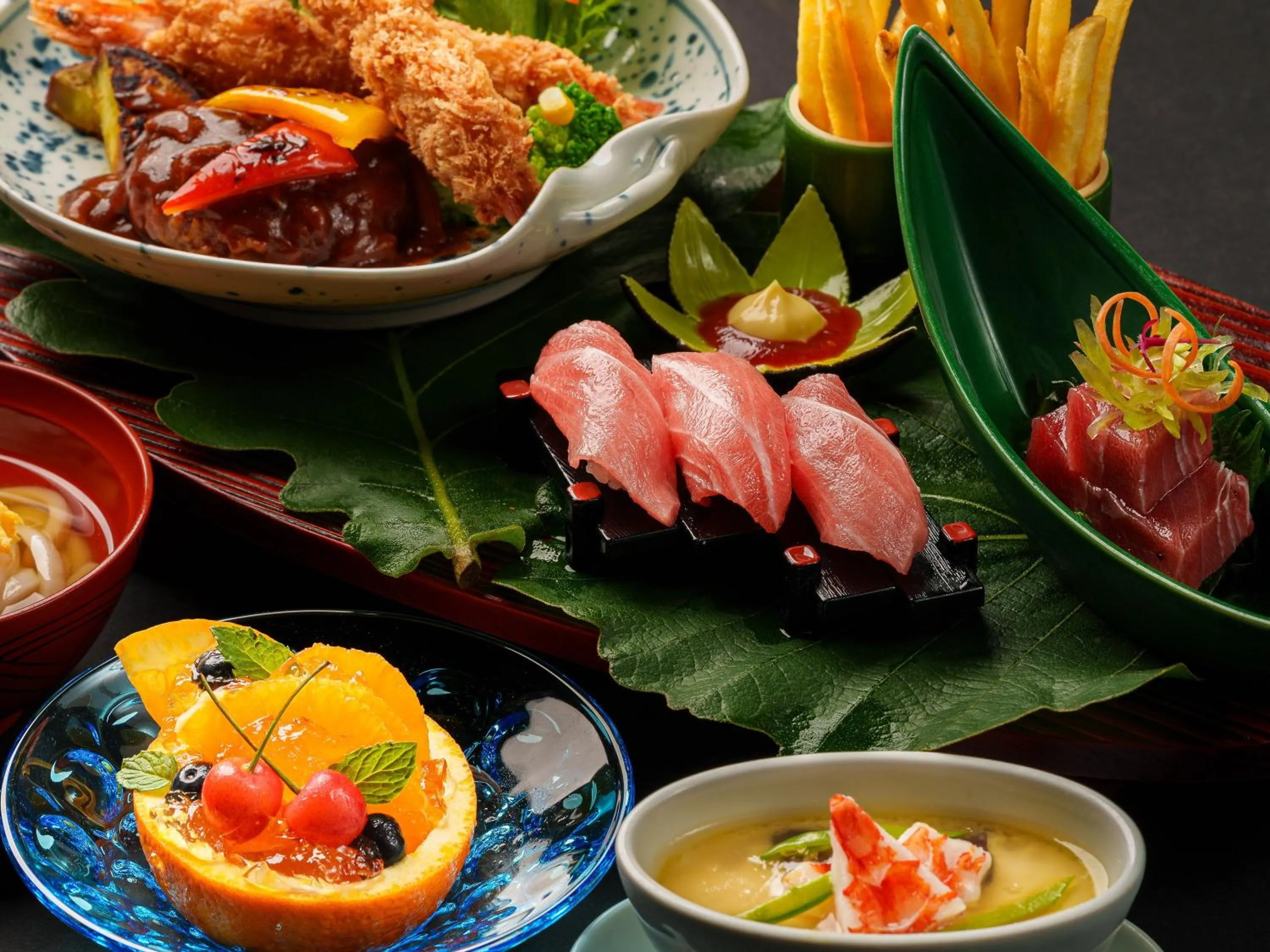 Food in Yufuin Rakuyu