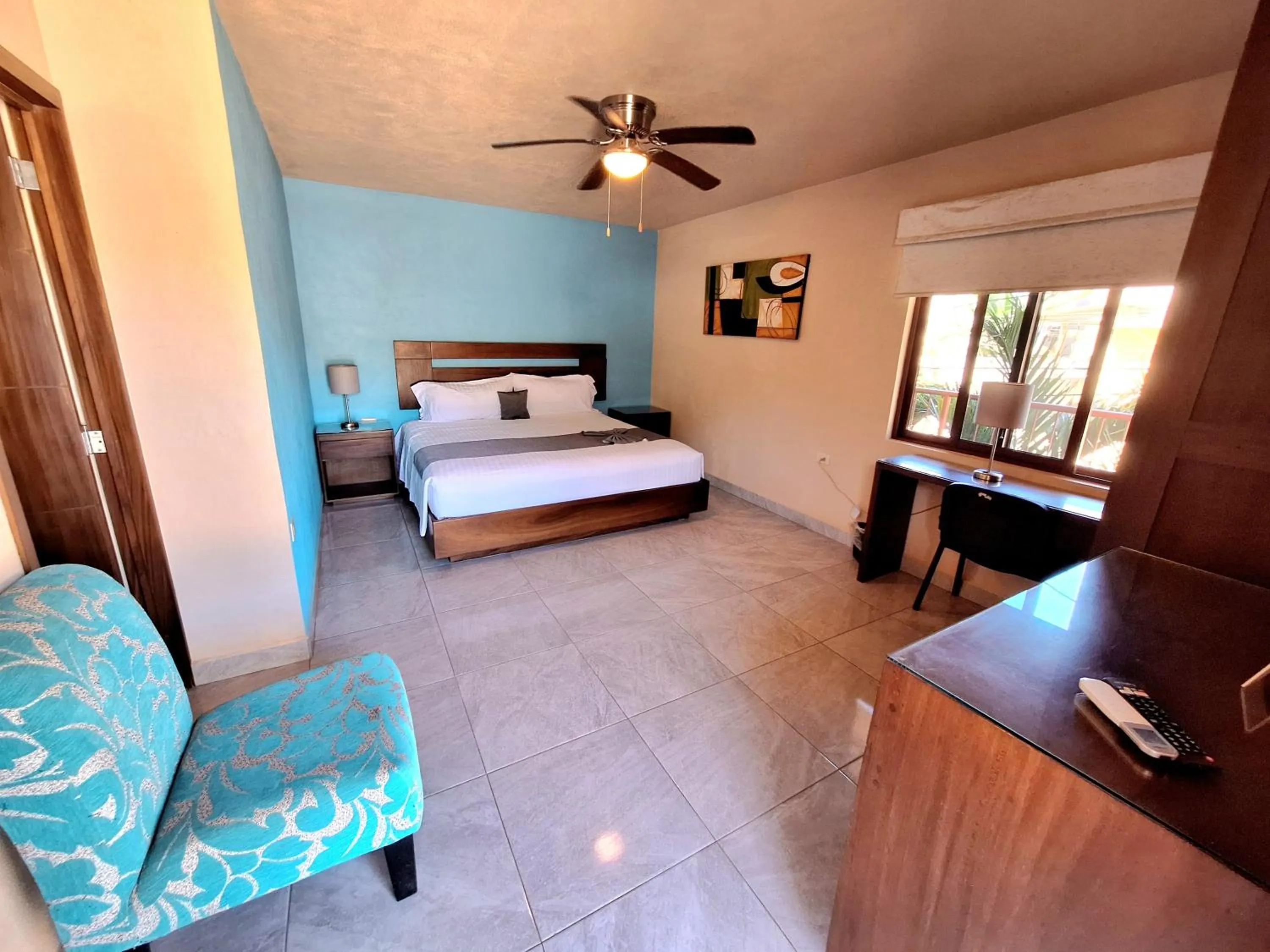 Bed in Pacific Inn hotel