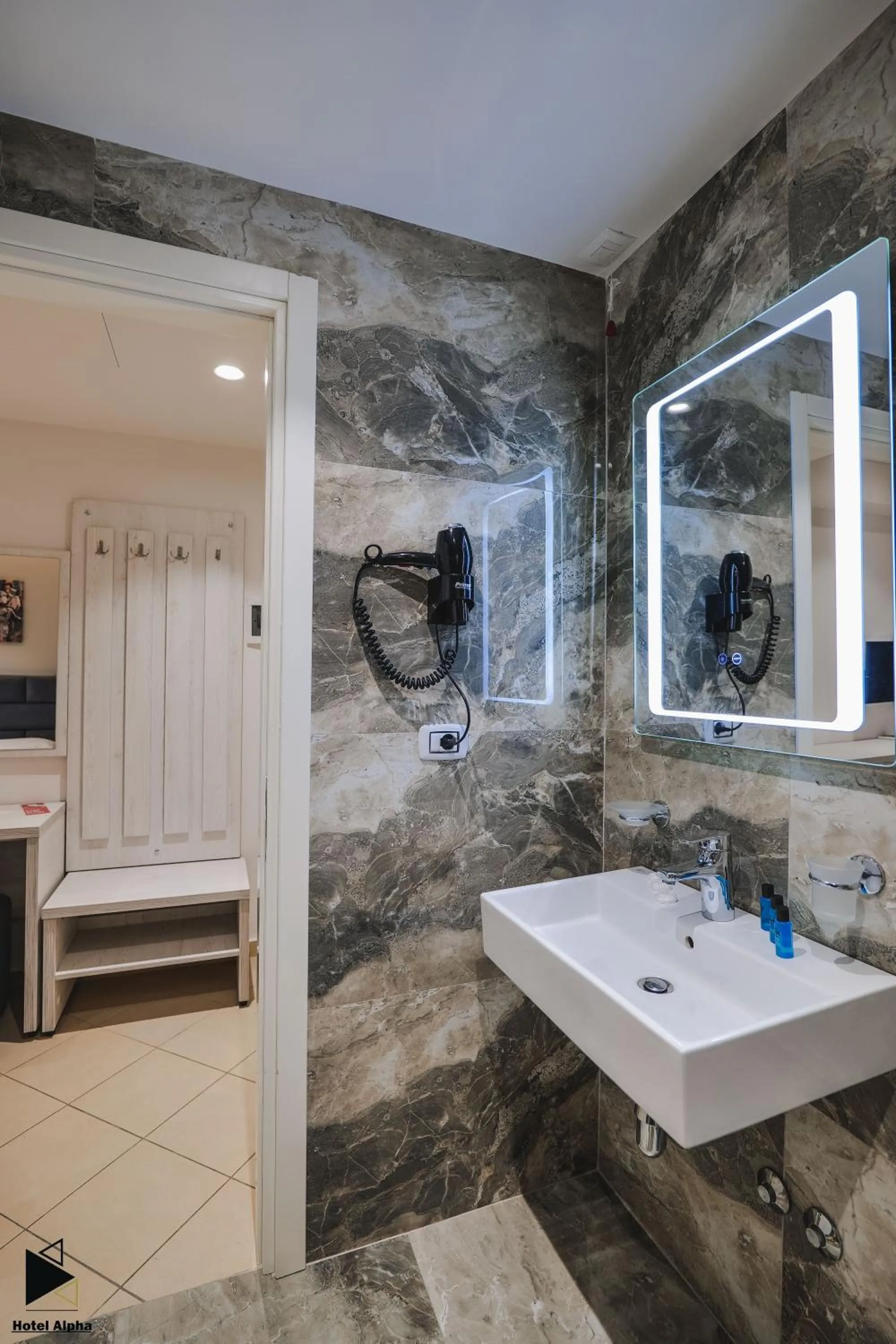 Bathroom in Hotel Alpha