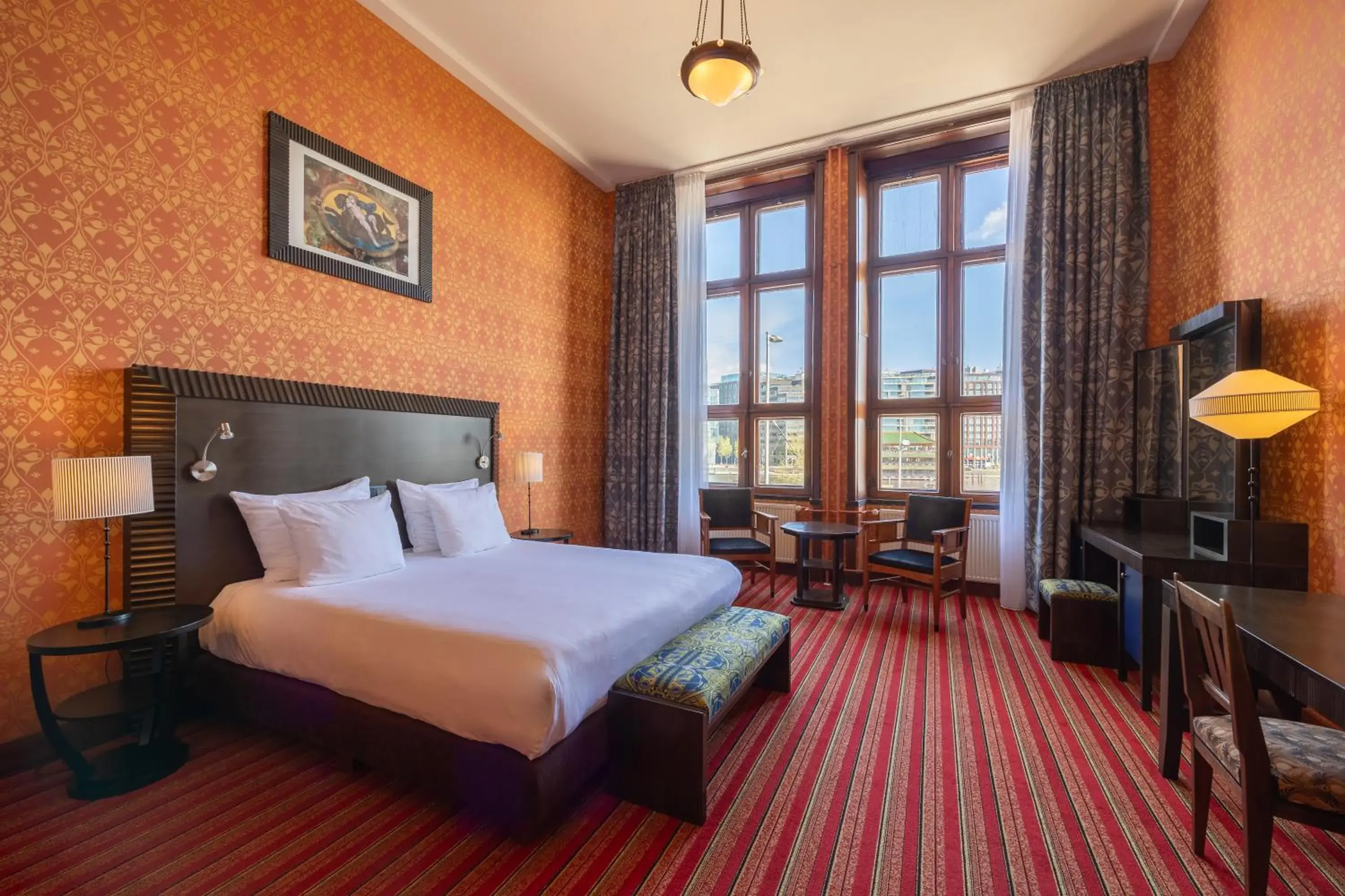 Bedroom, Bed in Grand Hotel Amrâth Amsterdam Bedroom, Bed in Grand Hotel Amrâth Amsterdam