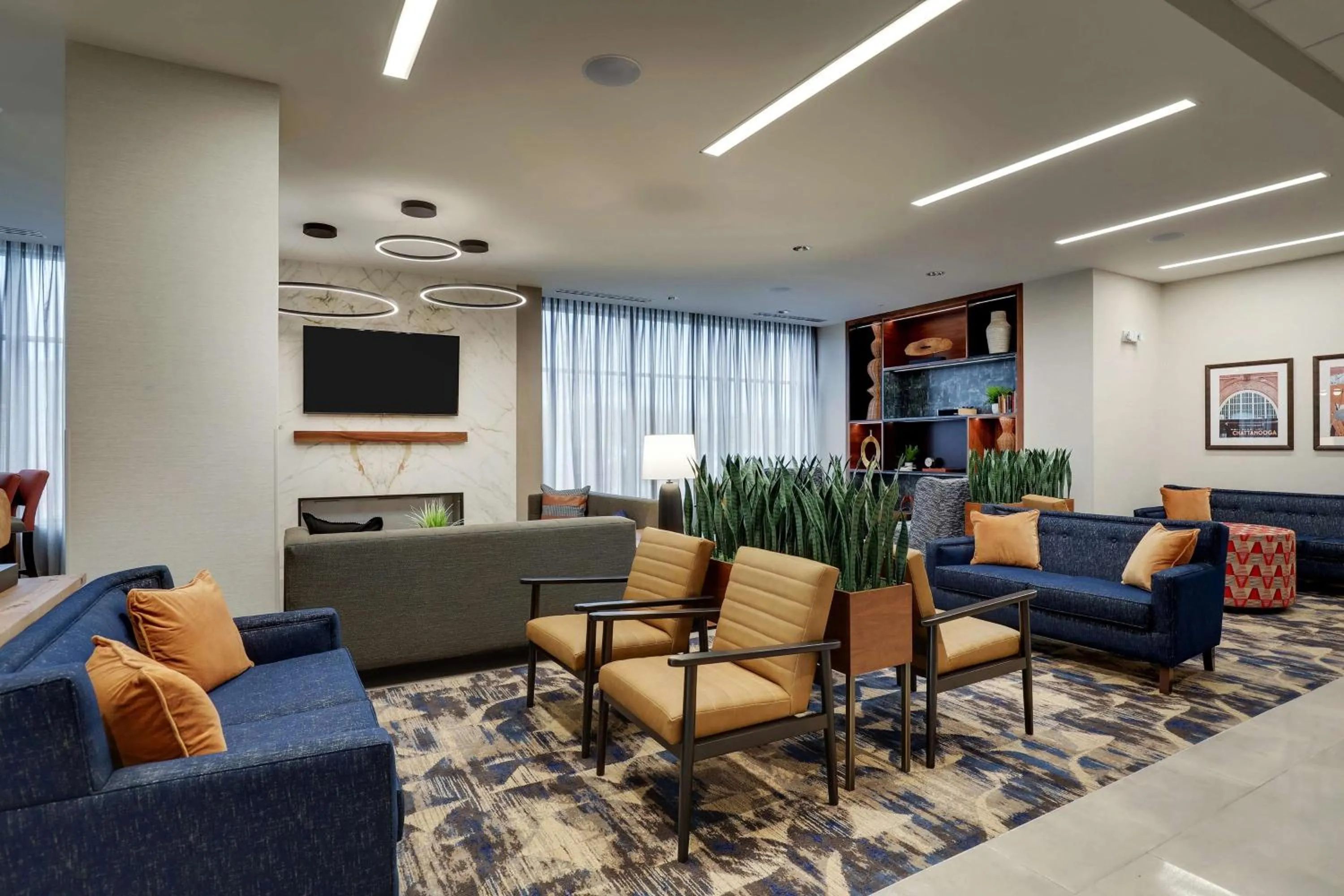 Lobby or reception in Drury Plaza Hotel Chattanooga Hamilton Place