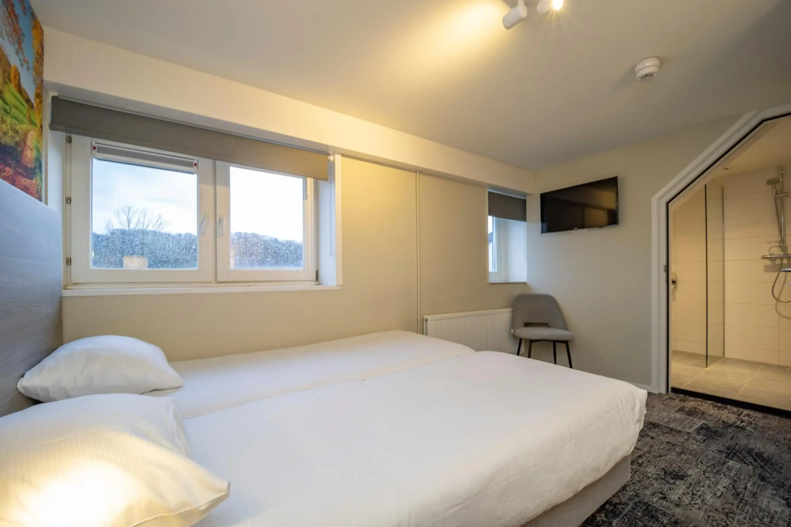 Bedroom, Bed in Fletcher Hotel Restaurant De Geulvallei Bedroom, Bed in Fletcher Hotel Restaurant De Geulvallei