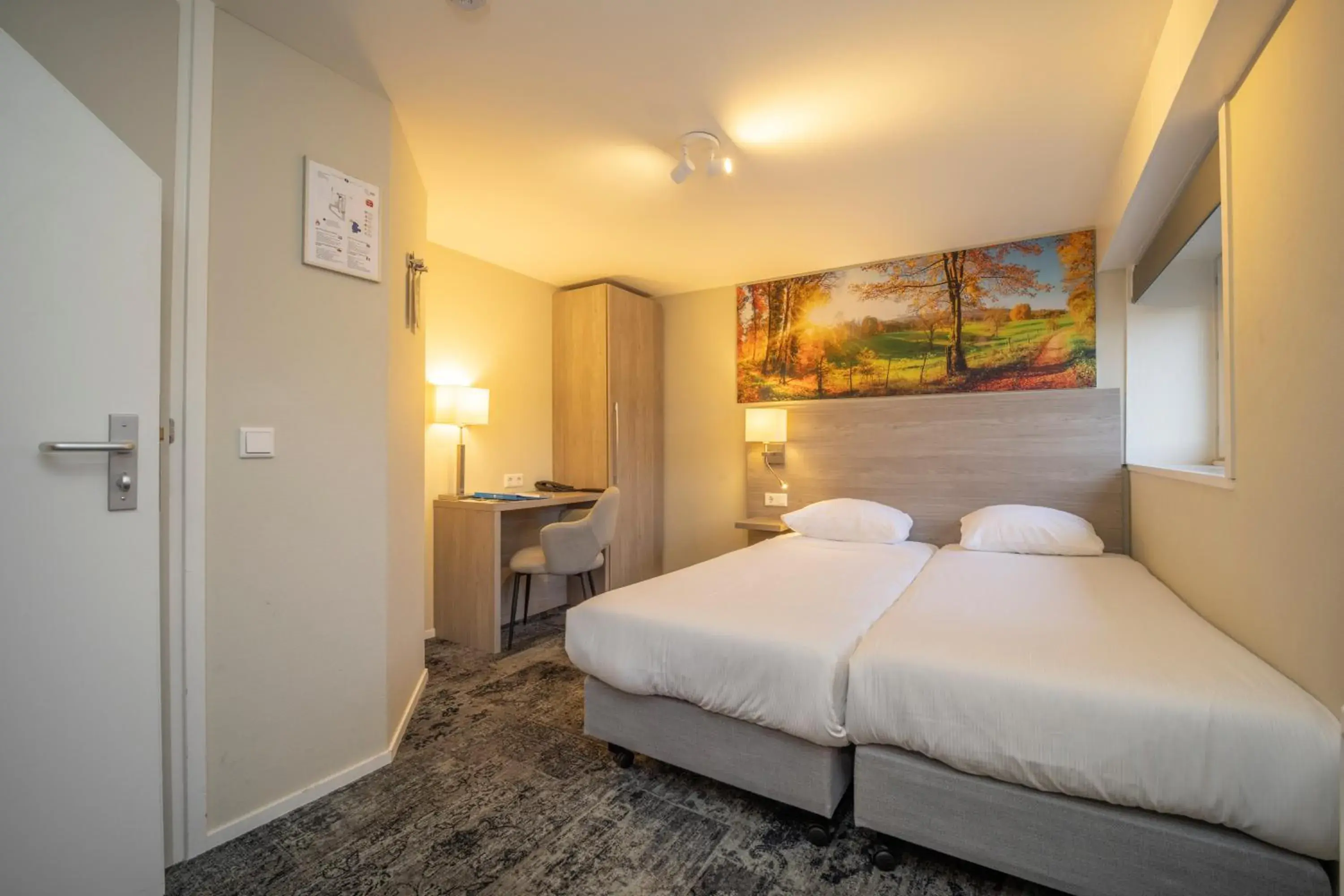 Bedroom, Bed in Fletcher Hotel Restaurant De Geulvallei Bedroom, Bed in Fletcher Hotel Restaurant De Geulvallei