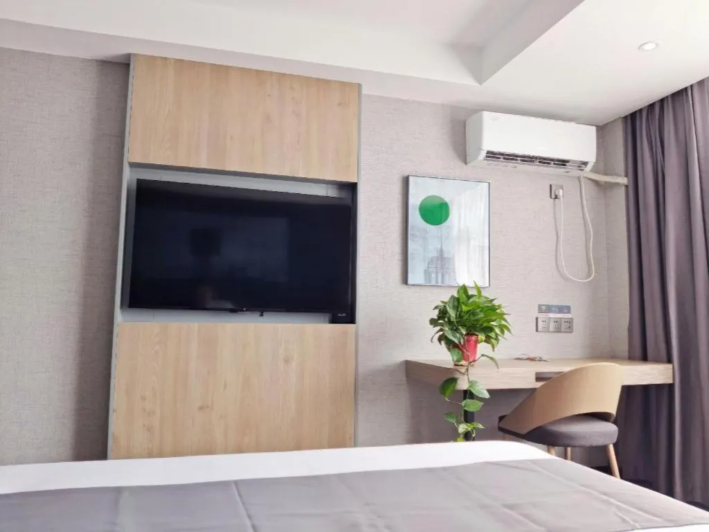 Bed in Thank Hotel Shandong Linyii Pingyi County Commerce and Trade City