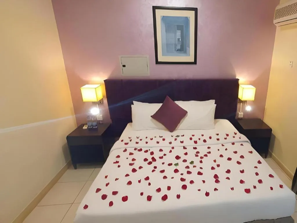 Bed in Lotus Furnished Hotel Apartments LLC. Ajman
