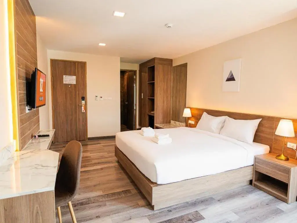 Bed in B2 Khon Kaen Premier Hotel Bed in B2 Khon Kaen Premier Hotel