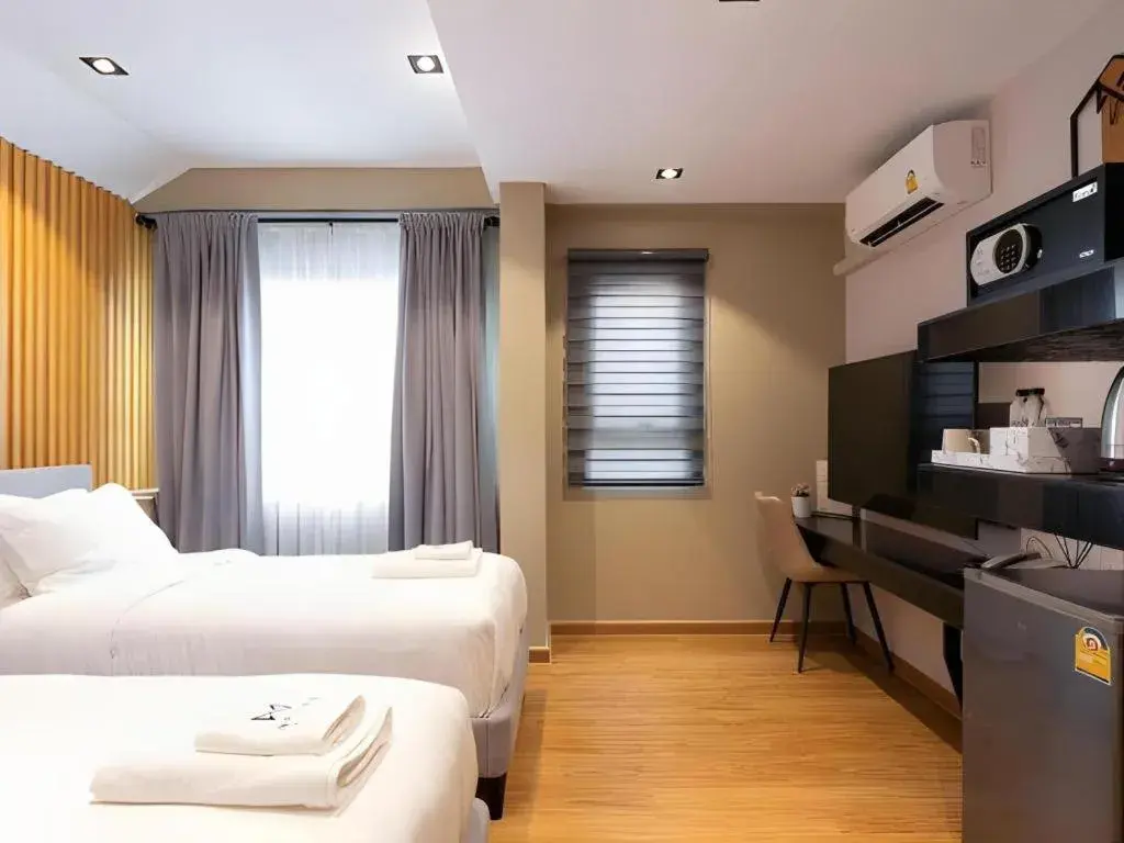 Bed in INFINITE HOTEL @KASET Bed in INFINITE HOTEL @KASET