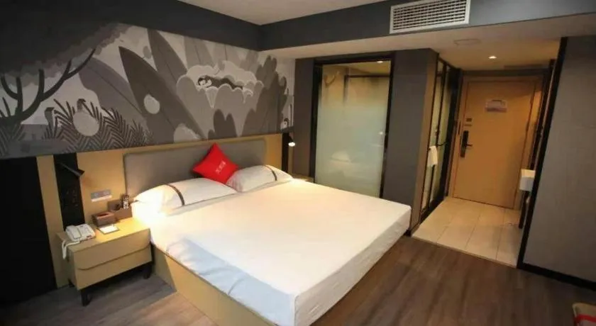 Bed in Thank Hotel Shanxi Lvliang Zhongyang County North Fengcheng Street
