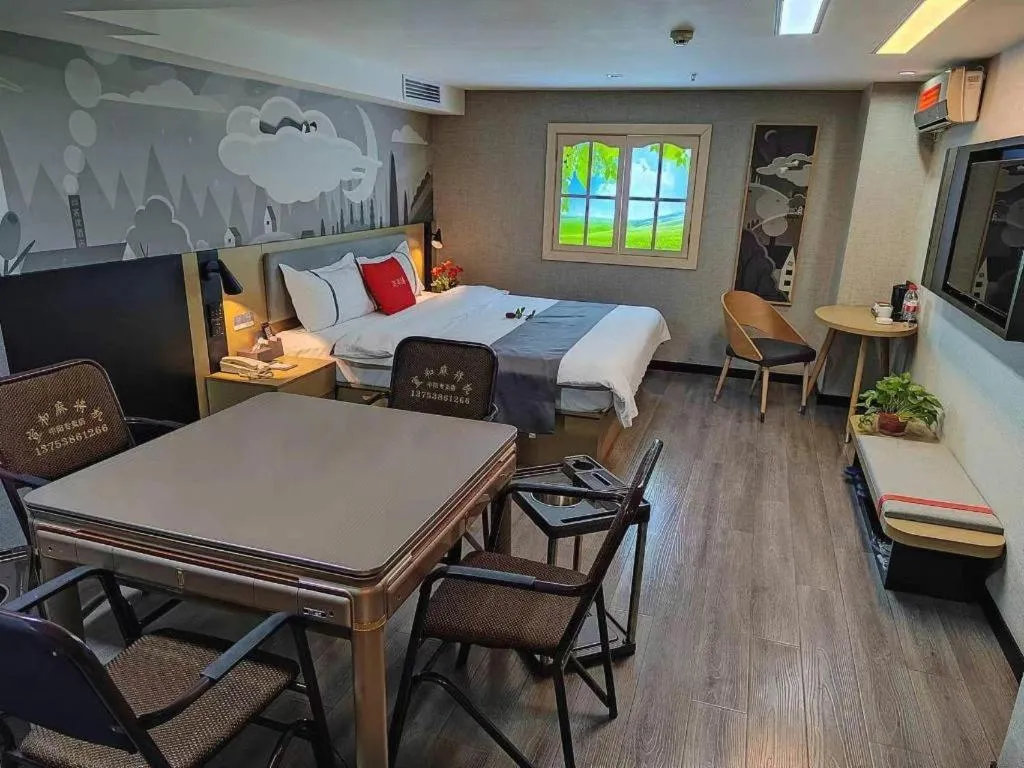 Bed in Thank Hotel Shanxi Lvliang Zhongyang County North Fengcheng Street