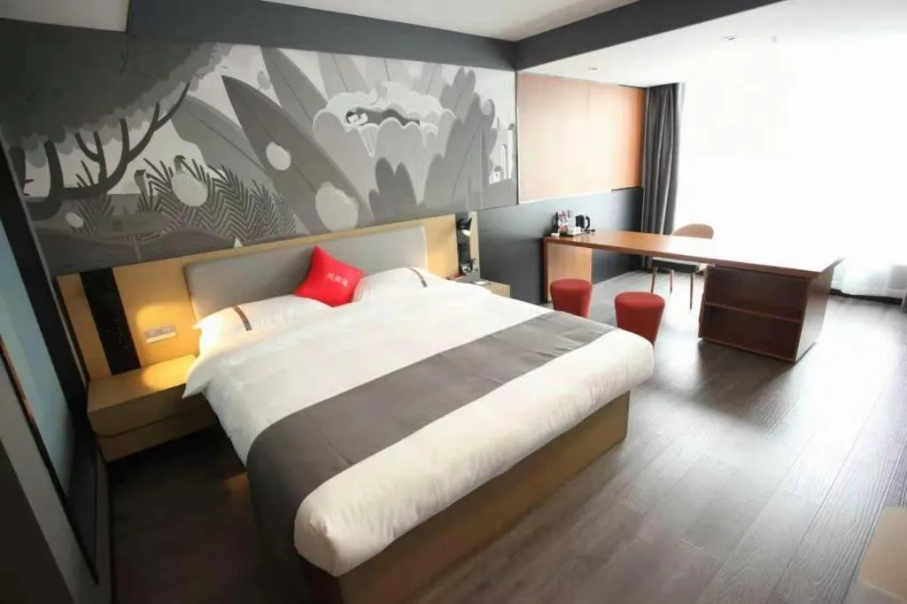 Bed in Thank Hotel Shanxi Lvliang Zhongyang County North Fengcheng Street