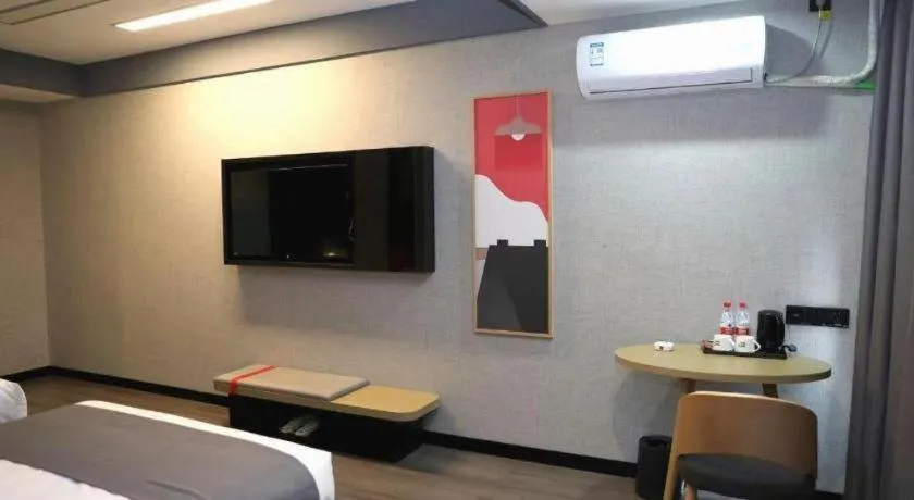 Bed in Thank Hotel Shanxi Lvliang Zhongyang County North Fengcheng Street