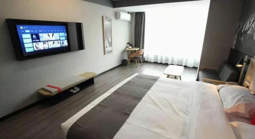 Bed in Thank Hotel Shanxi Lvliang Zhongyang County North Fengcheng Street