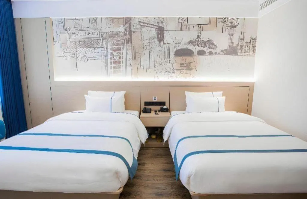 Bed in City Comfort Inn Luzhou Jiangyang District Wancheng International