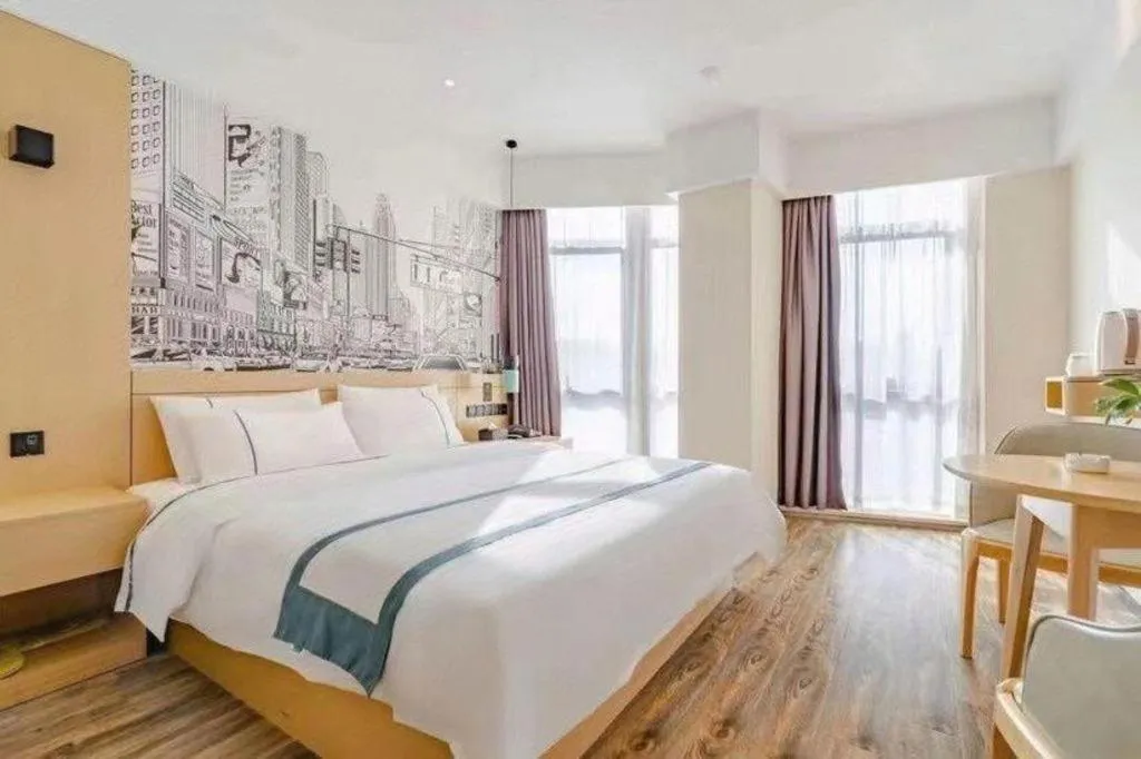 Bed in City Comfort Inn Luzhou Jiangyang District Wancheng International