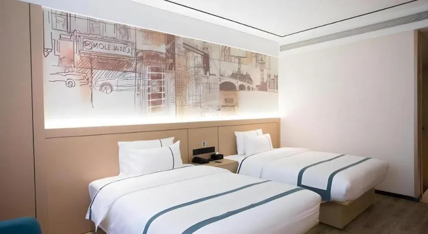 Bed in City Comfort Inn Luzhou Jiangyang District Wancheng International