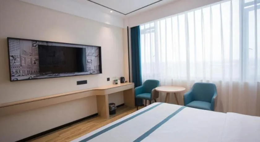 Bed in City Comfort Inn Luzhou Jiangyang District Wancheng International