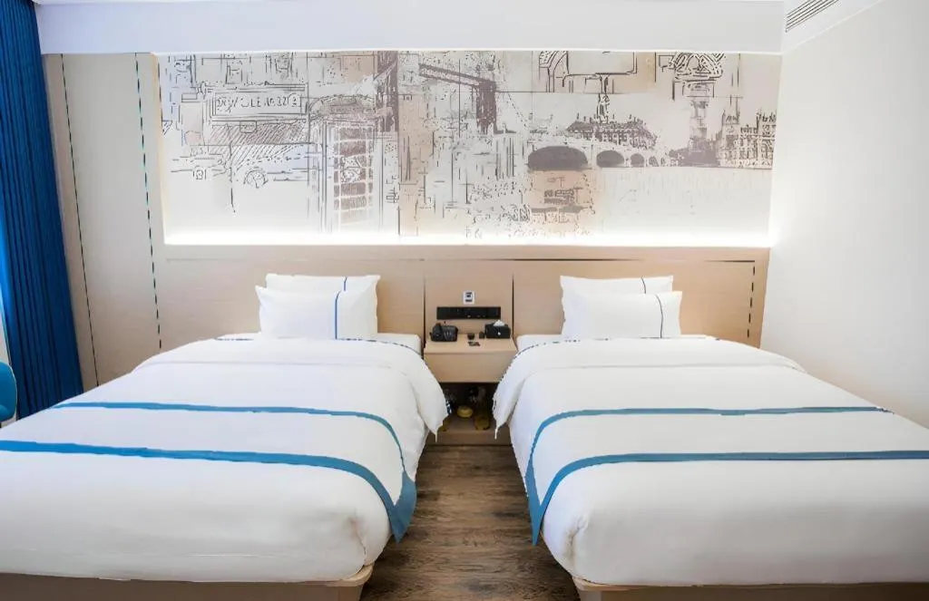 Bed in City Comfort Inn Luzhou Jiangyang District Wancheng International