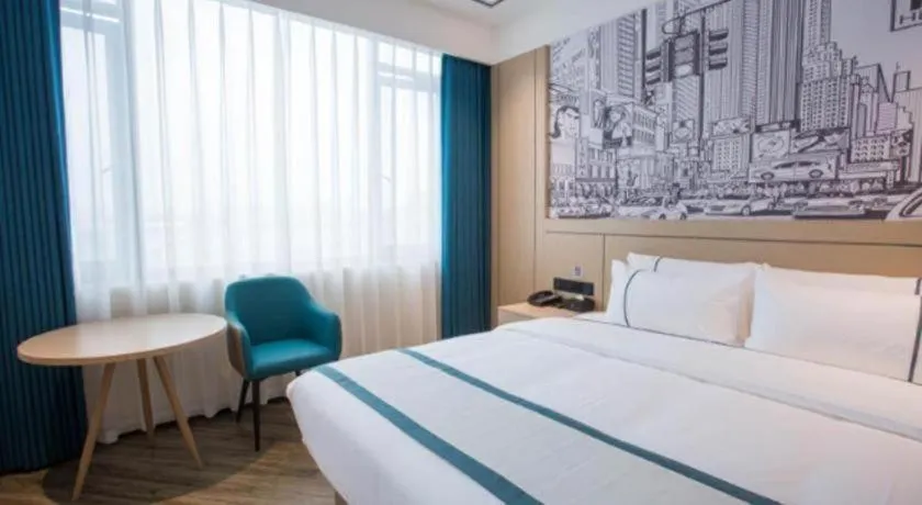 Bed in City Comfort Inn Luzhou Jiangyang District Wancheng International