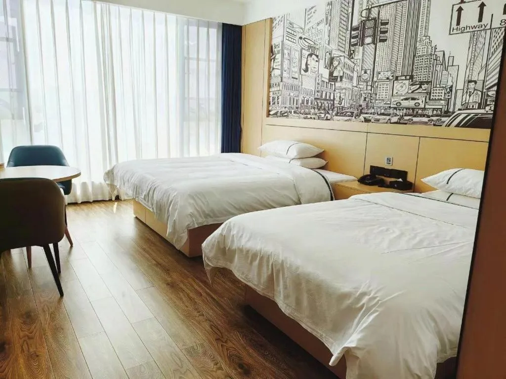 Bed in City Comfort Inn Luzhou Jiangyang District Wancheng International