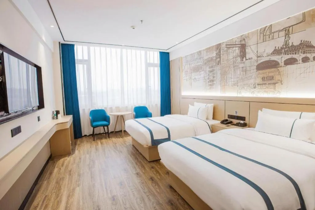 Bed in City Comfort Inn Luzhou Jiangyang District Wancheng International