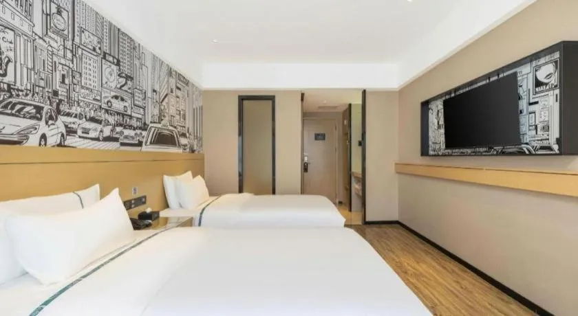 Bed in City Comfort Inn Luzhou Jiangyang District Wancheng International