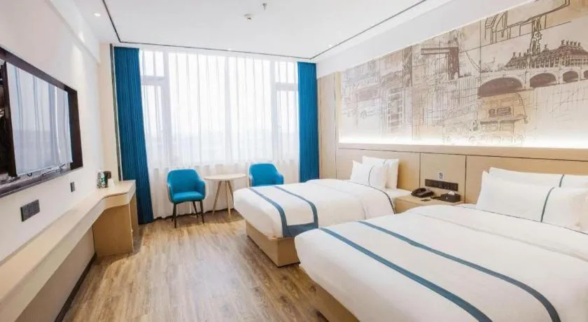 Bed in City Comfort Inn Luzhou Jiangyang District Wancheng International