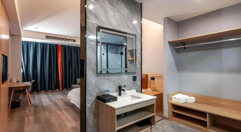 Bed in Borrman Hotel Jiangyin Zhouzhuang