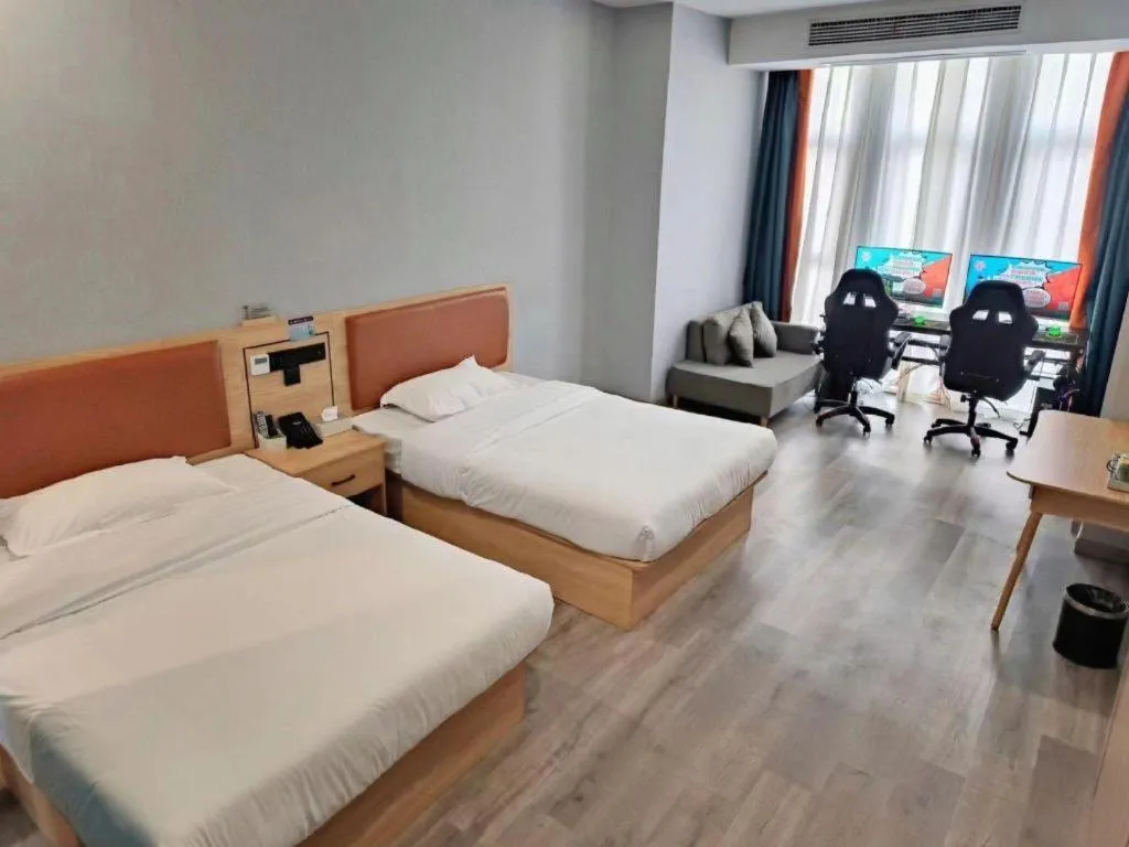 Bed in Borrman Hotel Jiangyin Zhouzhuang