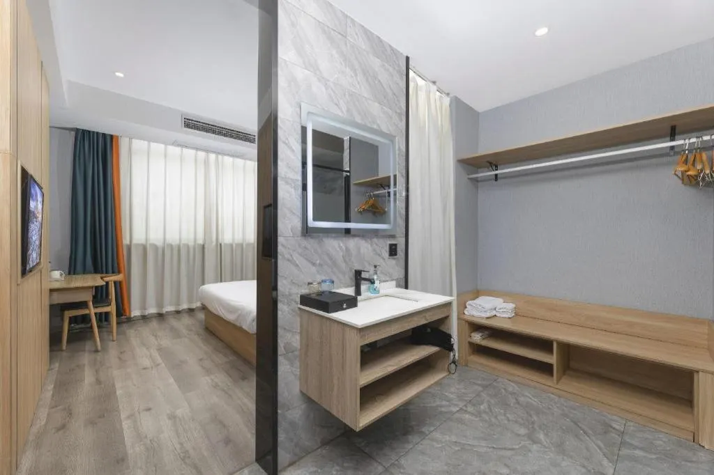 Bed in Borrman Hotel Jiangyin Zhouzhuang