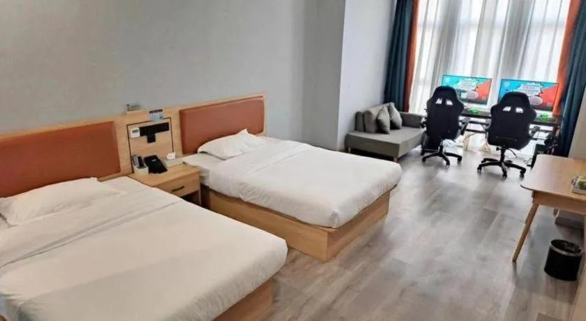 Bed in Borrman Hotel Jiangyin Zhouzhuang