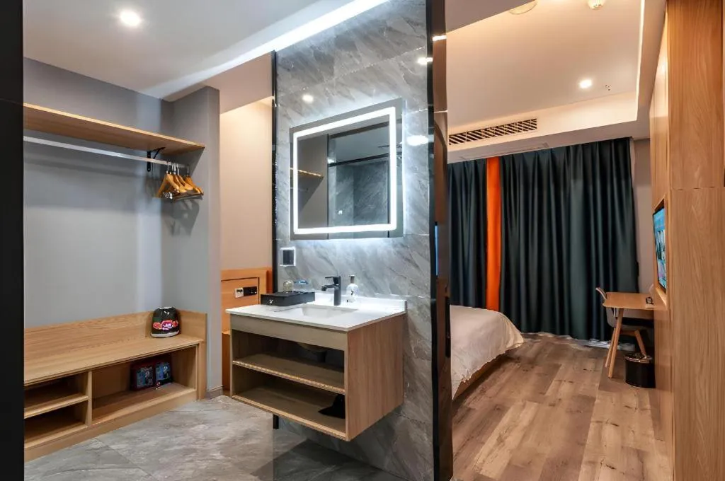 Bed in Borrman Hotel Jiangyin Zhouzhuang