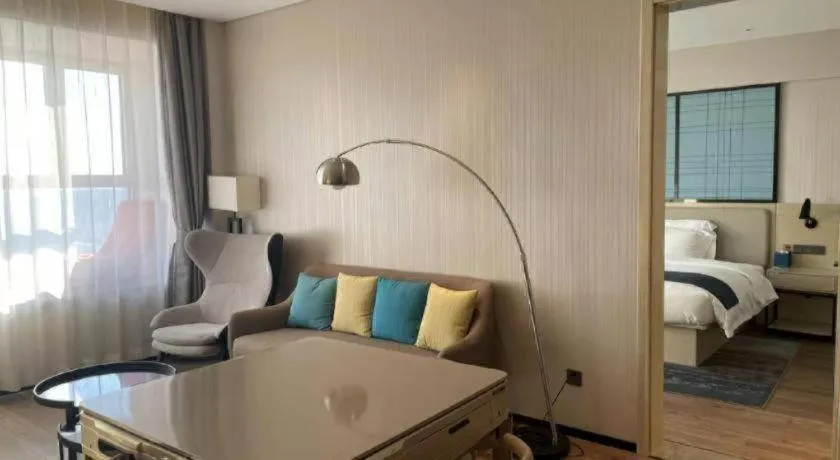 Bed in Echarm Hotel Yantai Wuzhou International