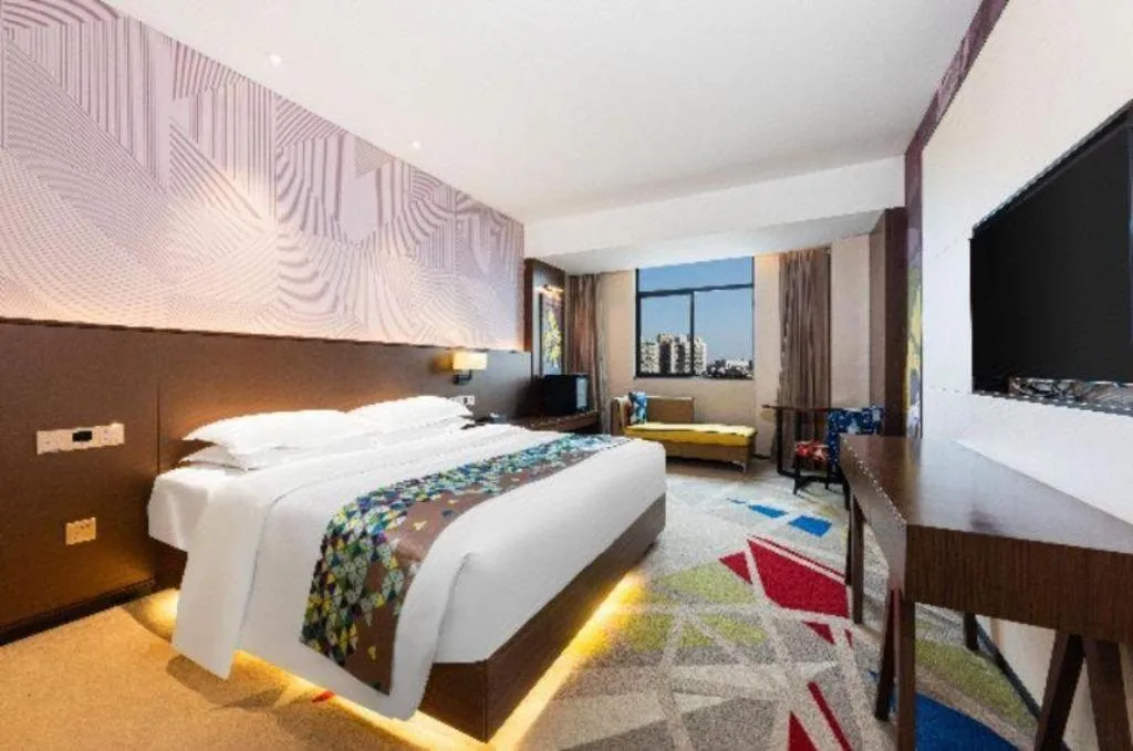 Bed in Borrman Hotel Wuhan Hankou Railway Station Metro Station