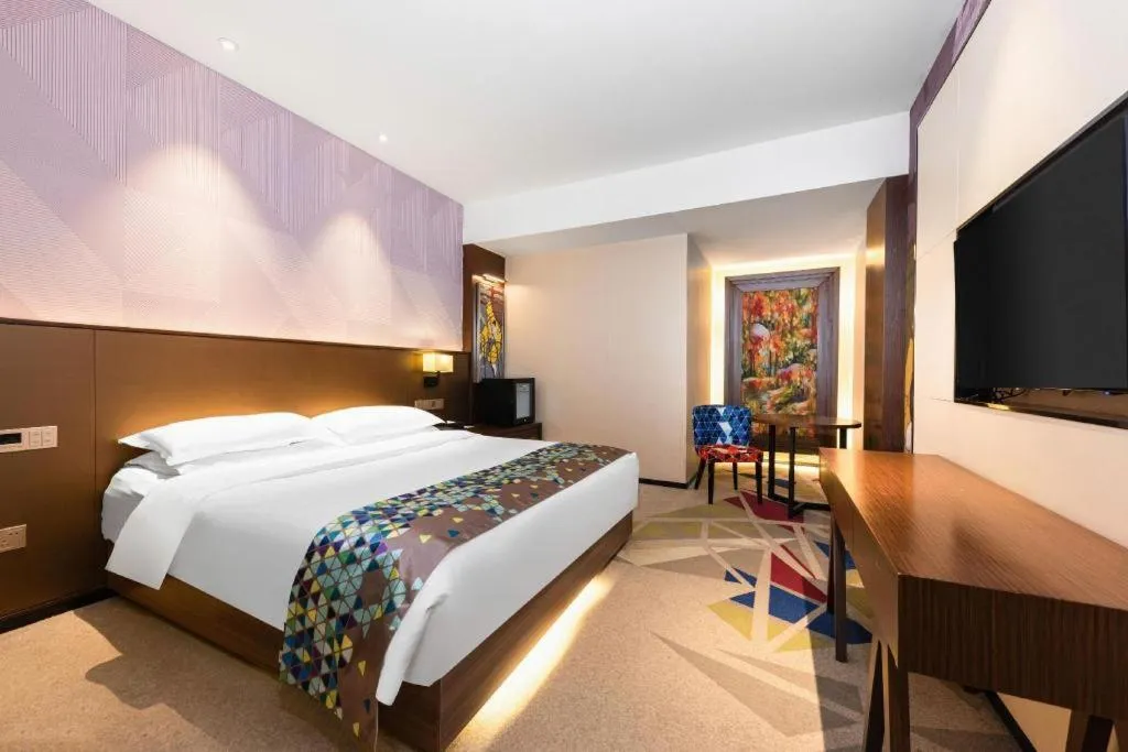 Bed in Borrman Hotel Wuhan Hankou Railway Station Metro Station