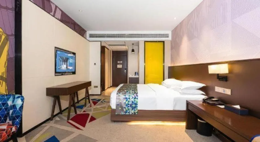 Bed in Borrman Hotel Wuhan Hankou Railway Station Metro Station