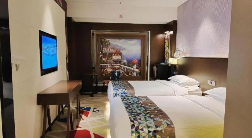 Bed in Borrman Hotel Wuhan Hankou Railway Station Metro Station