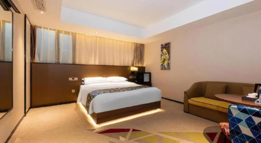 Bed in Borrman Hotel Wuhan Hankou Railway Station Metro Station