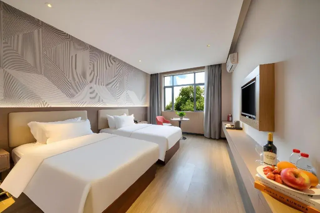 Bed in Borrman Hotel Xiantao Wushang Gymnasium Bed in Borrman Hotel Xiantao Wushang Gymnasium