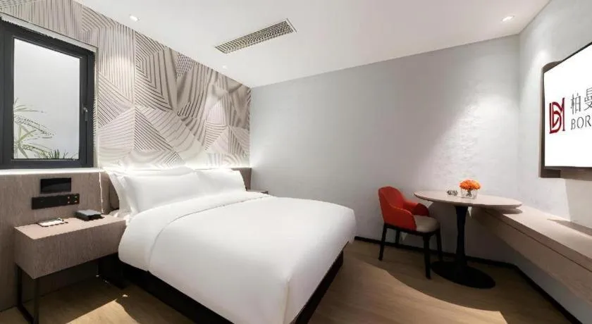 Bed in Borrman Hotel Deyang Wuzhou Square