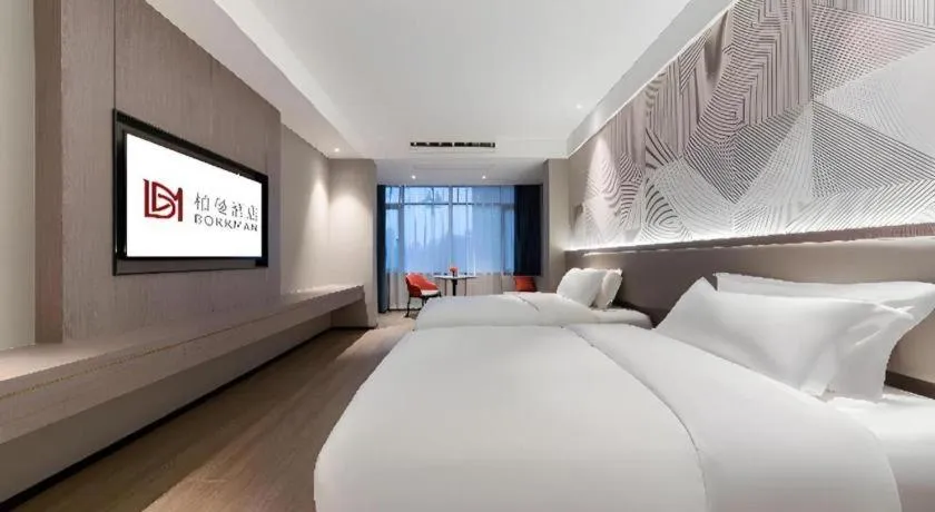 Bed in Borrman Hotel Deyang Wuzhou Square