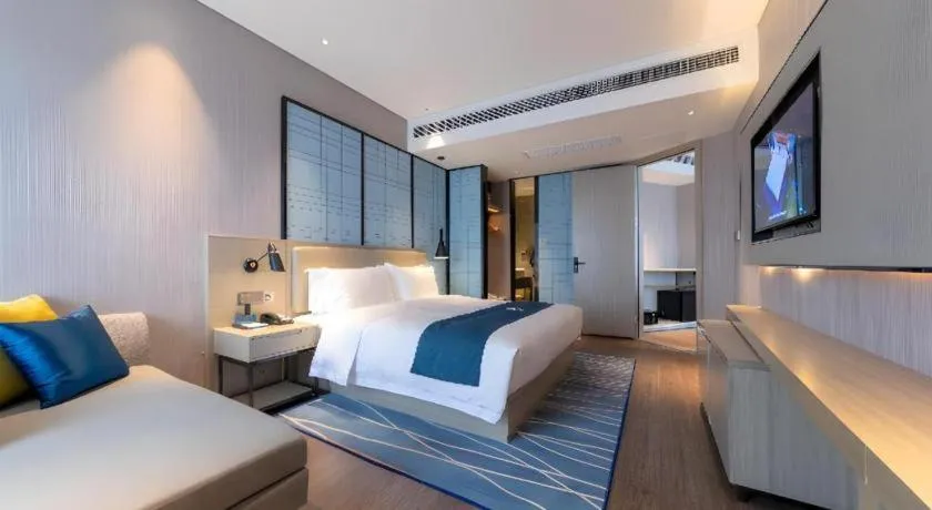 Bed in Echarm Hotel Wuhan Huashan