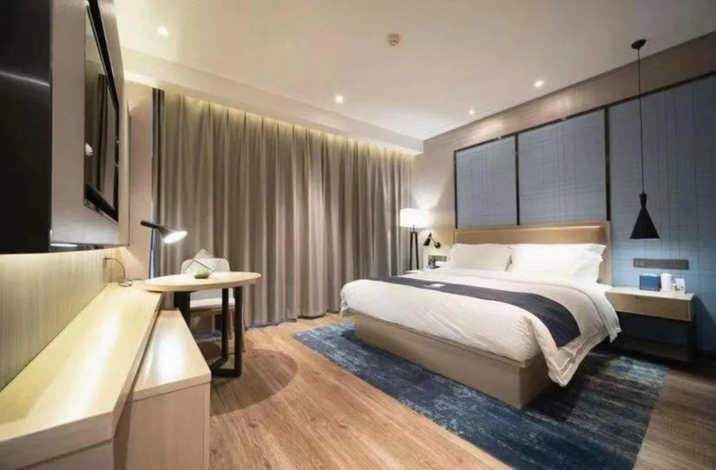 Bed in Echarm Hotel Wuhan Huashan